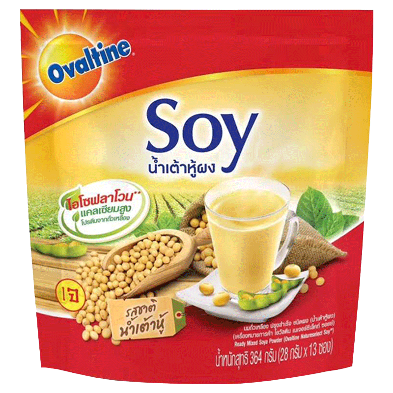 阿华田豆浆soy泰国原味豆浆粉营养豆粉早餐冲饮速溶豆奶粉小袋装